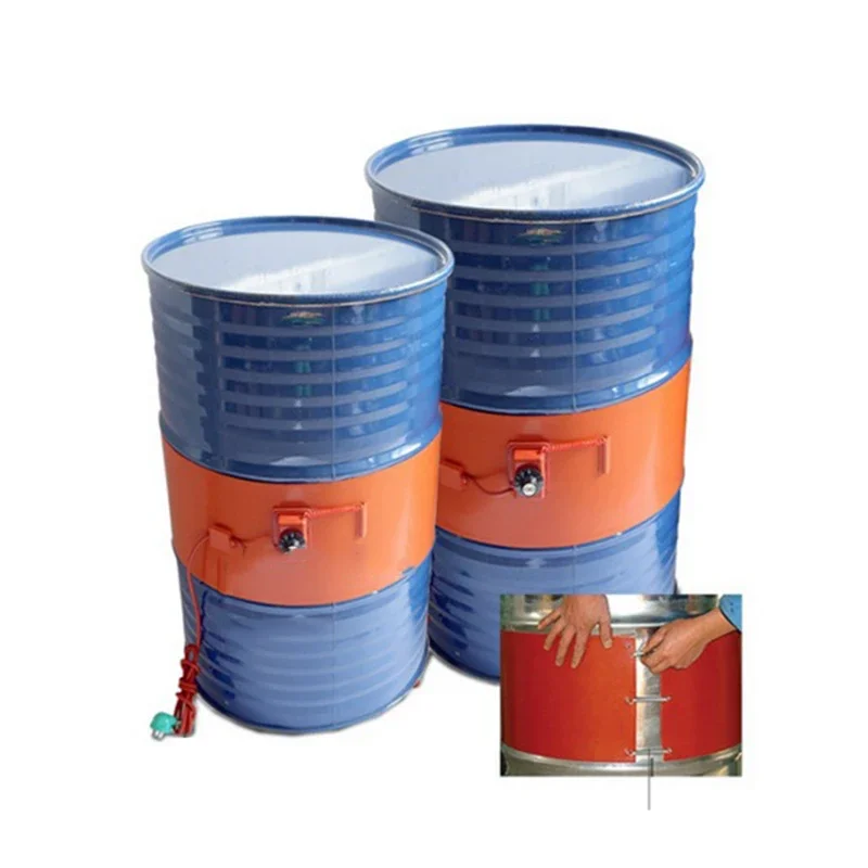 200L Electric Oil Drum Silicone Rubber Heating Belt DIY Heater