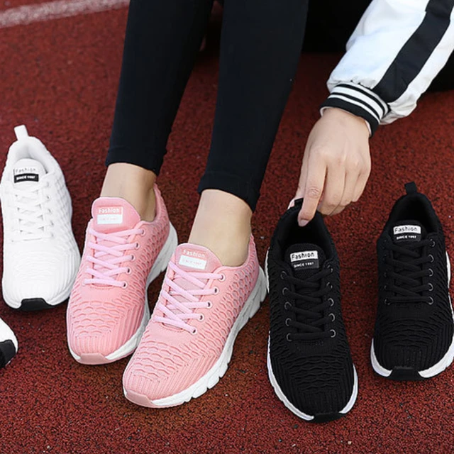 zapatillas de mujer zapatillas informales calzado calzados de mujer en  oferta mocasines tenis deportivas mujer Zapatos Deportivos ligeros y  versátiles para mujer, calzado informal con cordones, estilo coreano, nuevo  - AliExpress