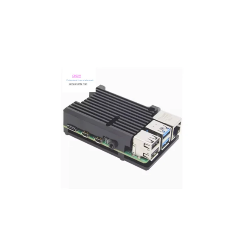 FOR Raspberry Pi Metal 4th Generation Shell Raspberry Pi 4th Generation B+Aluminum Alloy Box 4B Assembled