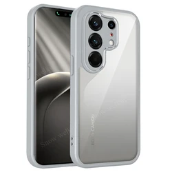 Transparent Shockproof Silicone Phone Case with Ultra PC Back and TPU Bumper for Tecno Camon 50 Pro 5G (Gray)