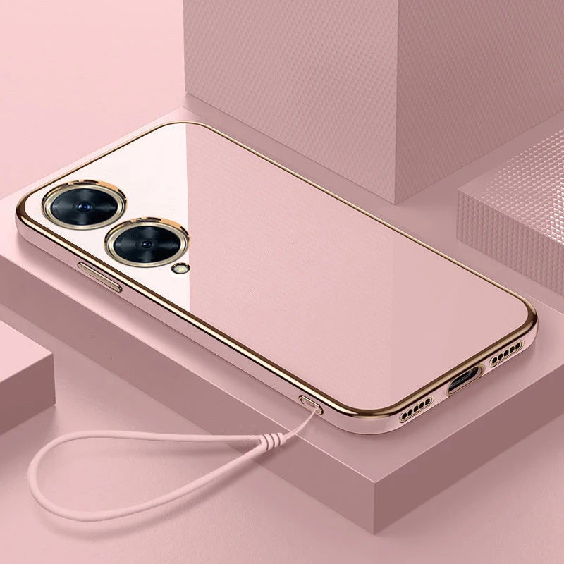 Luxury Square Plating Soft Silicone Back Cover