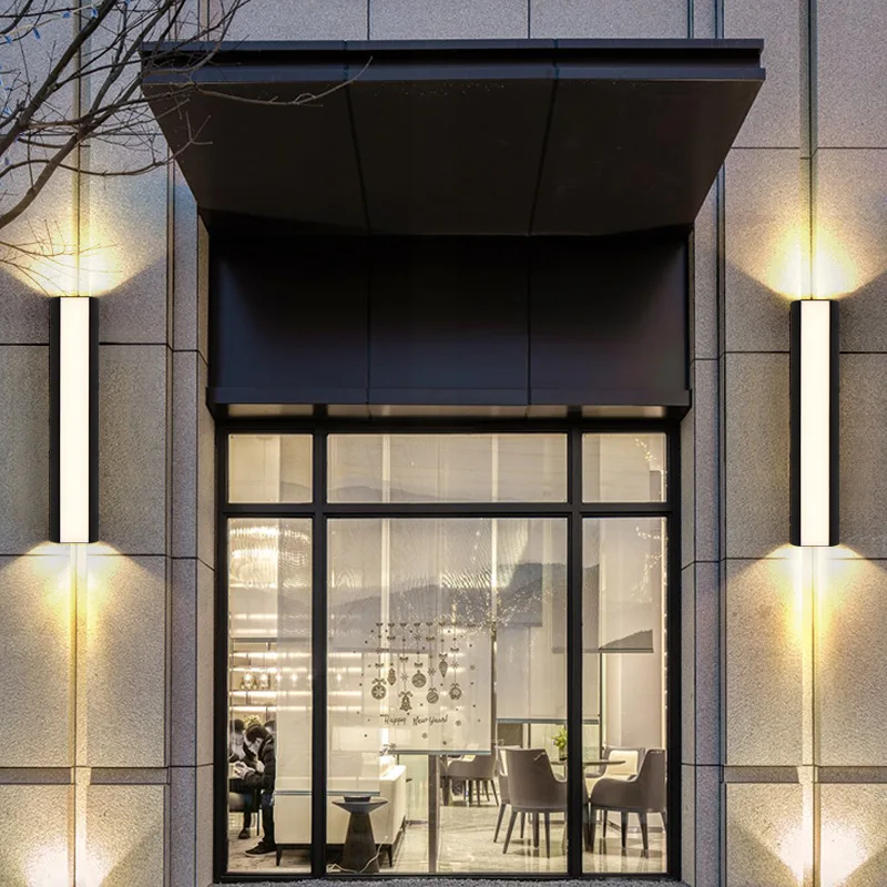 Outdoor wall lamp, villa, outdoor courtyard, fence, balcony, entrance, exterior wall washing lamp, IP65 waterproof lamp