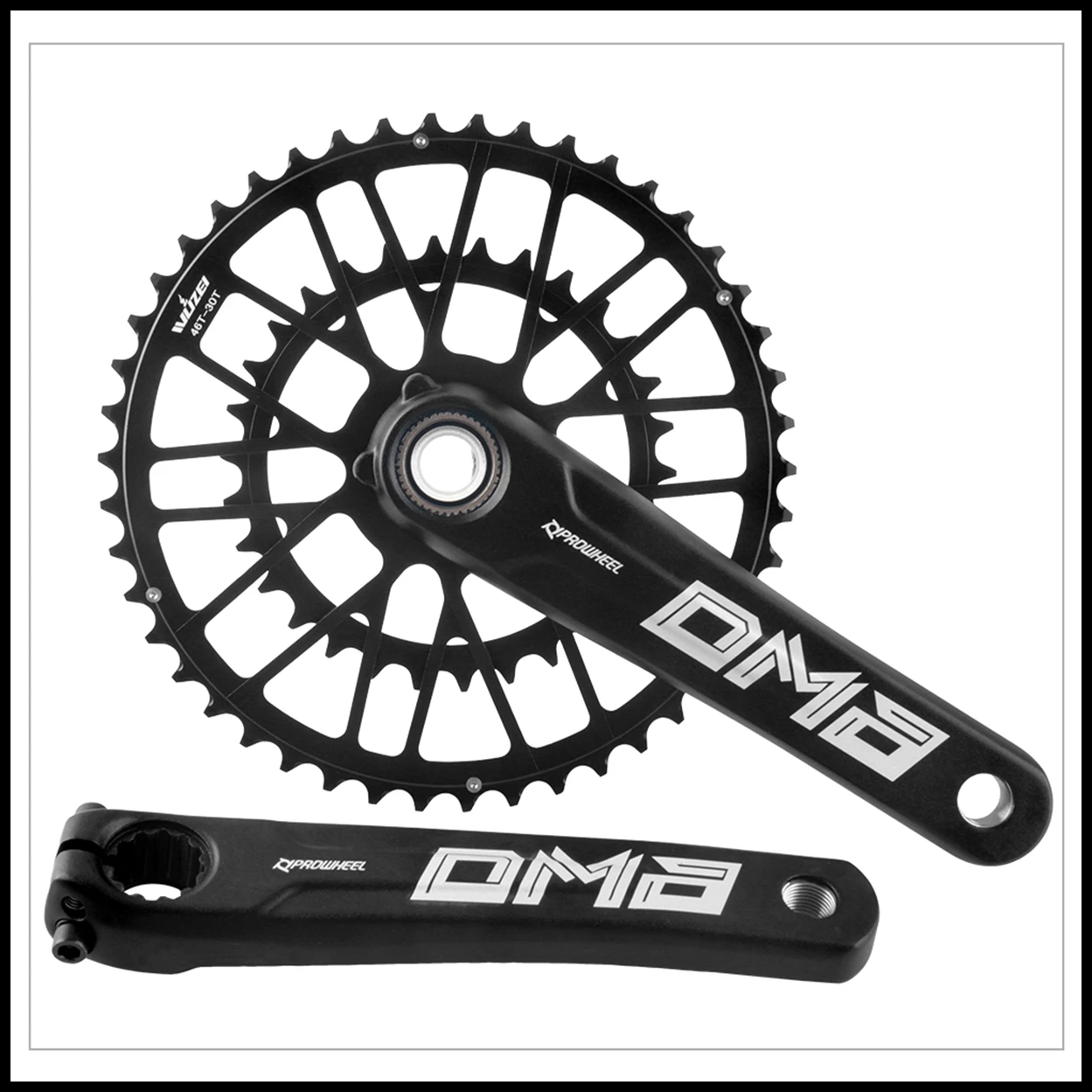 Prowheel Rennrad Kurbelgarnitur 165 170 172,5 175 mm Doppelgeschwindigkeits-Kettenblatt Fahrradkettenrad 46/30T 48/32T 50/34T für Shimano 105 – Detail 20