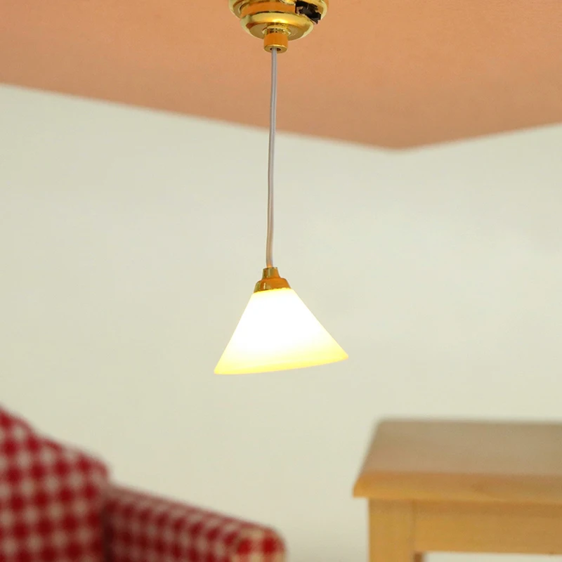 2Pcs Poppenhuis Lichten LED Licht Up Kaars Poppenhuis Lamp 1