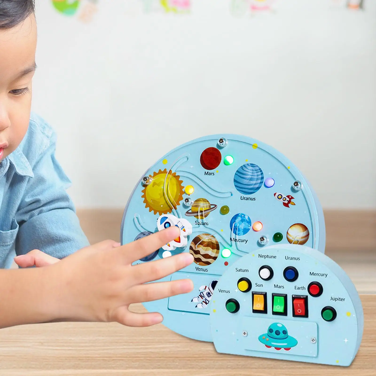 

Светодиодная панель с переключателем, обучающий материал для раннего развития, детские игрушки для путешествий, подарки для детей дошкольного возраста