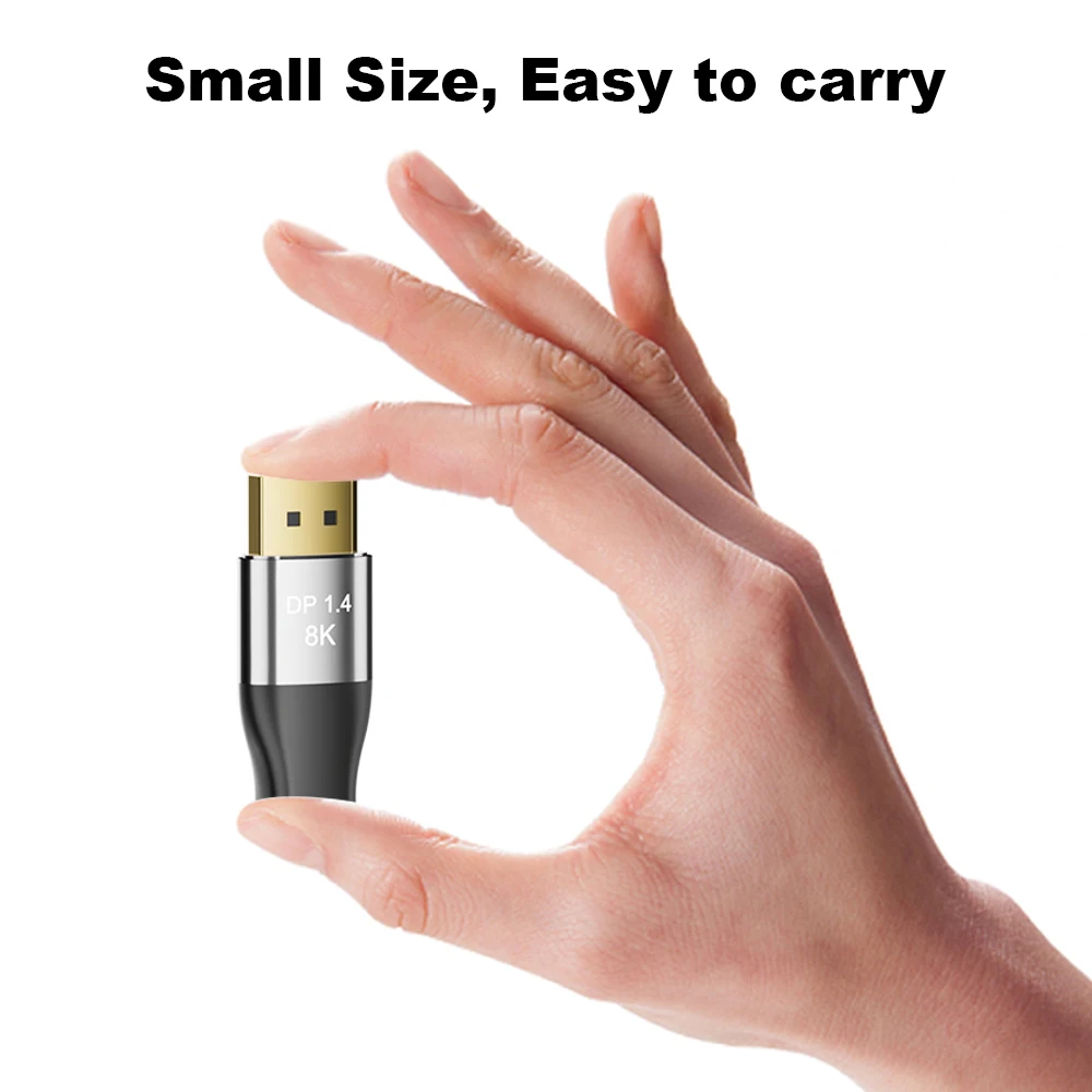 Bidirektionaler Mini-DP-Adapter, Koppler-Konverter, 8K bei 60 Hz, 4K bei 144 Hz, bidirektionaler DP-zu-Mini-DP-Extender für Mac-Kino-Display – Detail 5