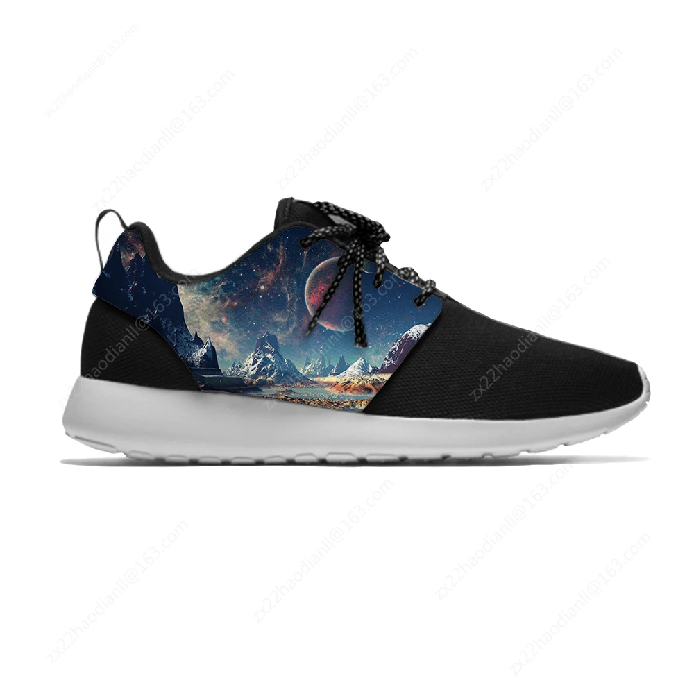 universe planet galaxy space Starry Sky Hot Funny Sport Running Shoes Casual Breathable Lightweight 3D Print Men Women Sneakers