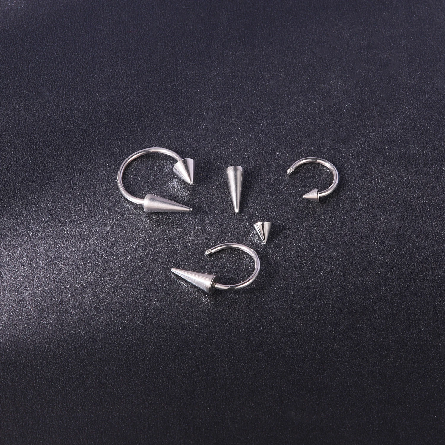 8 Pièces Anneaux Piercing Nez & Septum - 16G Acier 316L - CZ Brillant - 8mm/10mm - Pour Hommes Et Femmes