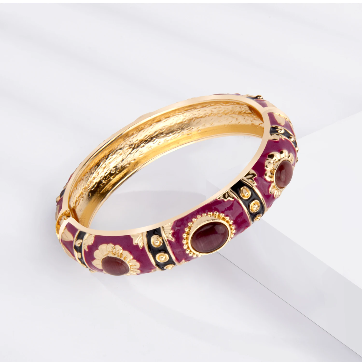 1/5 PCS Enamel Bracelet For Women Bangle On Hand Cloisonne Women's Hand Bracelets India African Jewelry Bohemian Designer Gifts 3