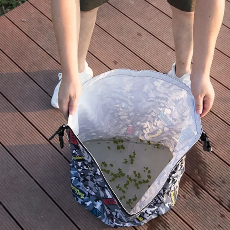 70L Dry Bag Live Fish Thickened Canvas Portable Oxygen Wear-resistant Folding Anti-odor Fishing Oxygenated Oxygenator Loading waterproof dry sack
