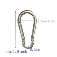 Scuba Diving 316 Stainless Steel Carabiner Clip Marine Grade Rowing Boats Kayak Snap Hook Spring Spring Snap 2
