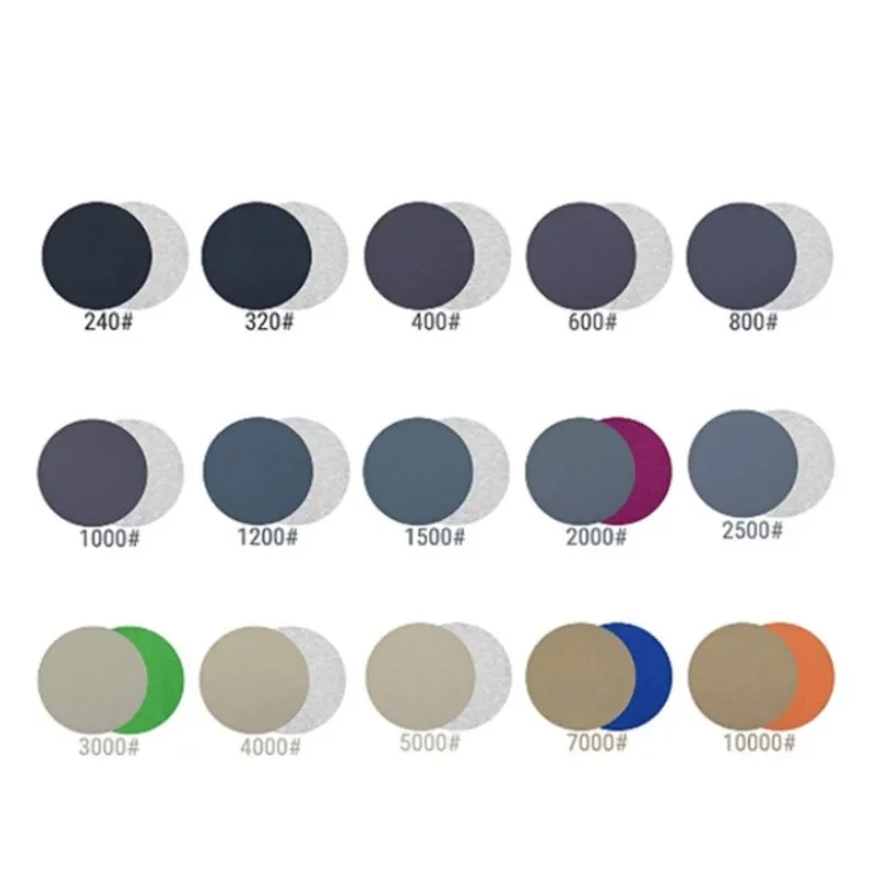 10PCS 3 Inch Sanding Discs Pad Wet/Dry Sanding Sandpaper 240-10000# Abrasive Polishing Pad Kit For Rotary Tool Accessories