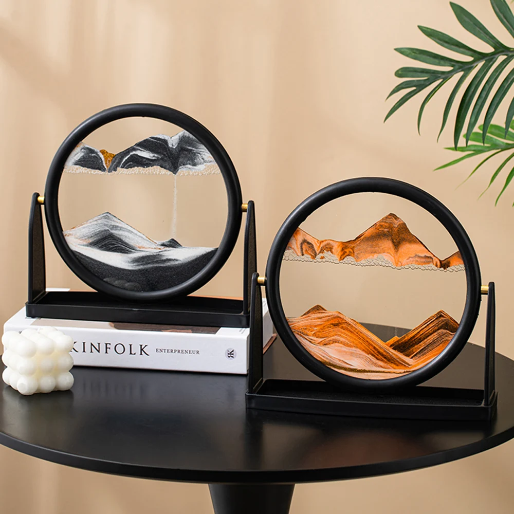 

Moving Sand Art Picture Creative 3D Deep Sea Sandscape Quicksand Hourglass Home Decor Accessories Office Decor Decor Knickknacks