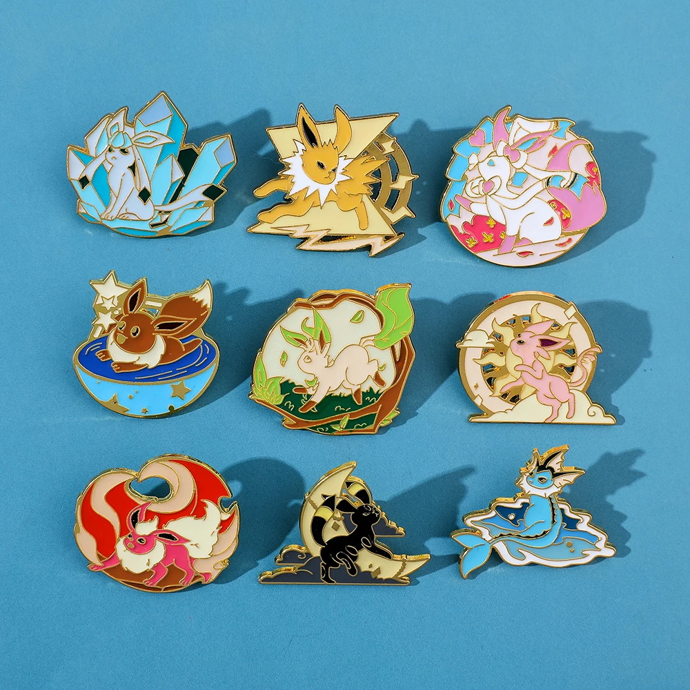 Anime Pokemon Hard Enamel Pin Pikachu And The Elves Cartoon