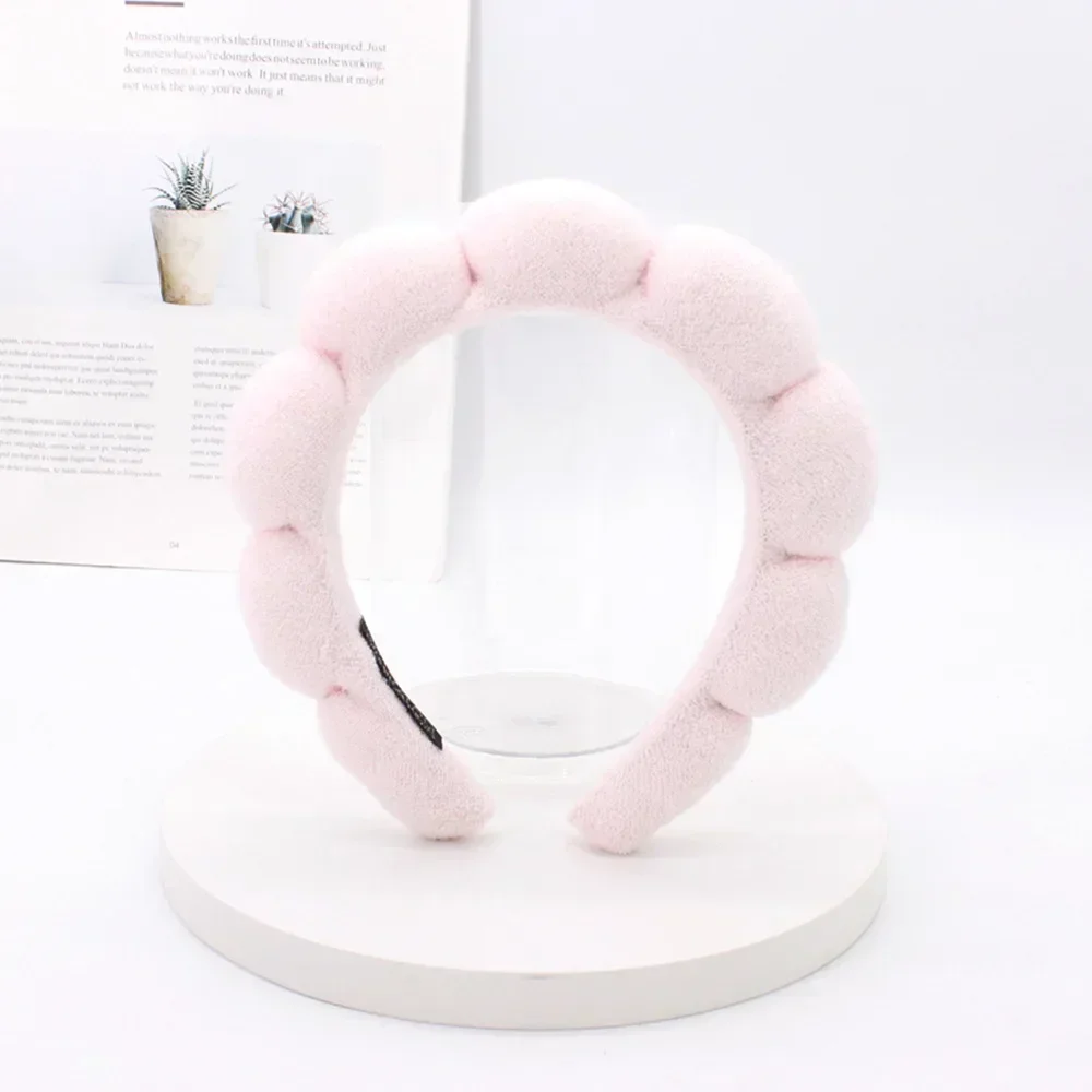 Luxurious Spa Headband for Women – Plush, Ultra-Soft and Versatile Hairband for Skincare, Yoga, and Facial Treatments