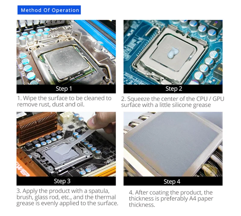 Thermal Paste Thermal Glue 10g/30g Silicone Thermal Paste Heat Transfer Grease for CPU GPU Chipset Notebook Computer Cooling