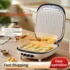 220V Crepe Maker Double-Sided Heating Pancake Maker Non-stick Cake Baking Machine Home Pancake Pan with Big Size and Depth 1