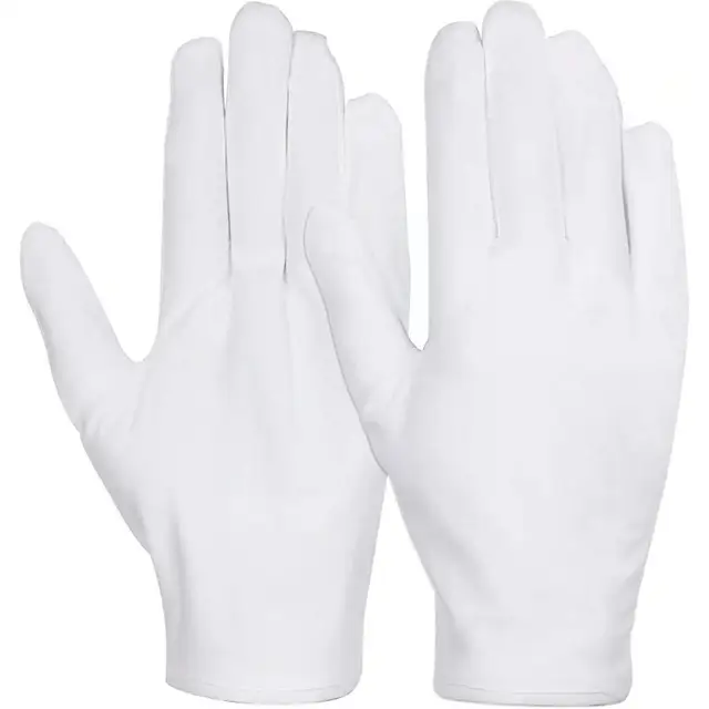12 Pár Pamutfehér Kesztyű Általános Célú Hidratáló S-Xl Méretű Kesztyű, Amely Bélelő A9H5 - Image 5