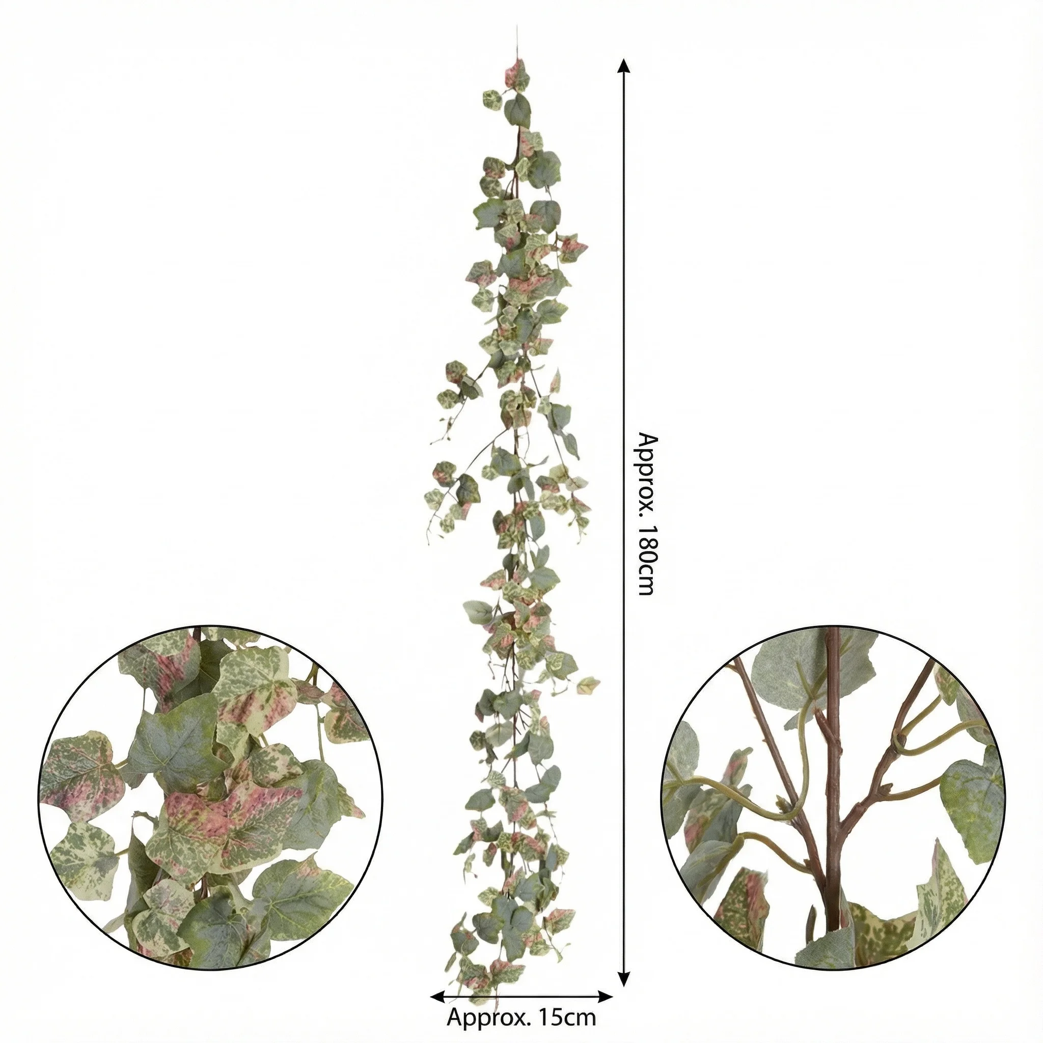 Autumn Fall Artificial Ivy Vine with Grape Leaves