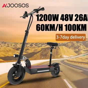 AJOOSOS 100KM 48V Electric Scooter with Seat 1