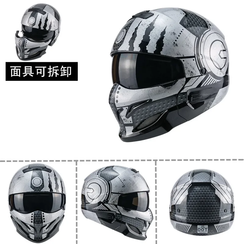 Racing Scorpion Helmet Cafe Racer Casco Moto Modulare Full Face Cascos Para Moto Rimovibile Chin Casque Moto