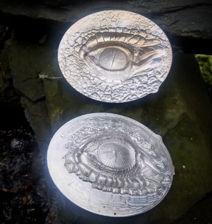 Metal Dragon's Eye leather embossing mold Three-dimensional yin and yang mold Dragon's eye metal embossing leather craft stamps