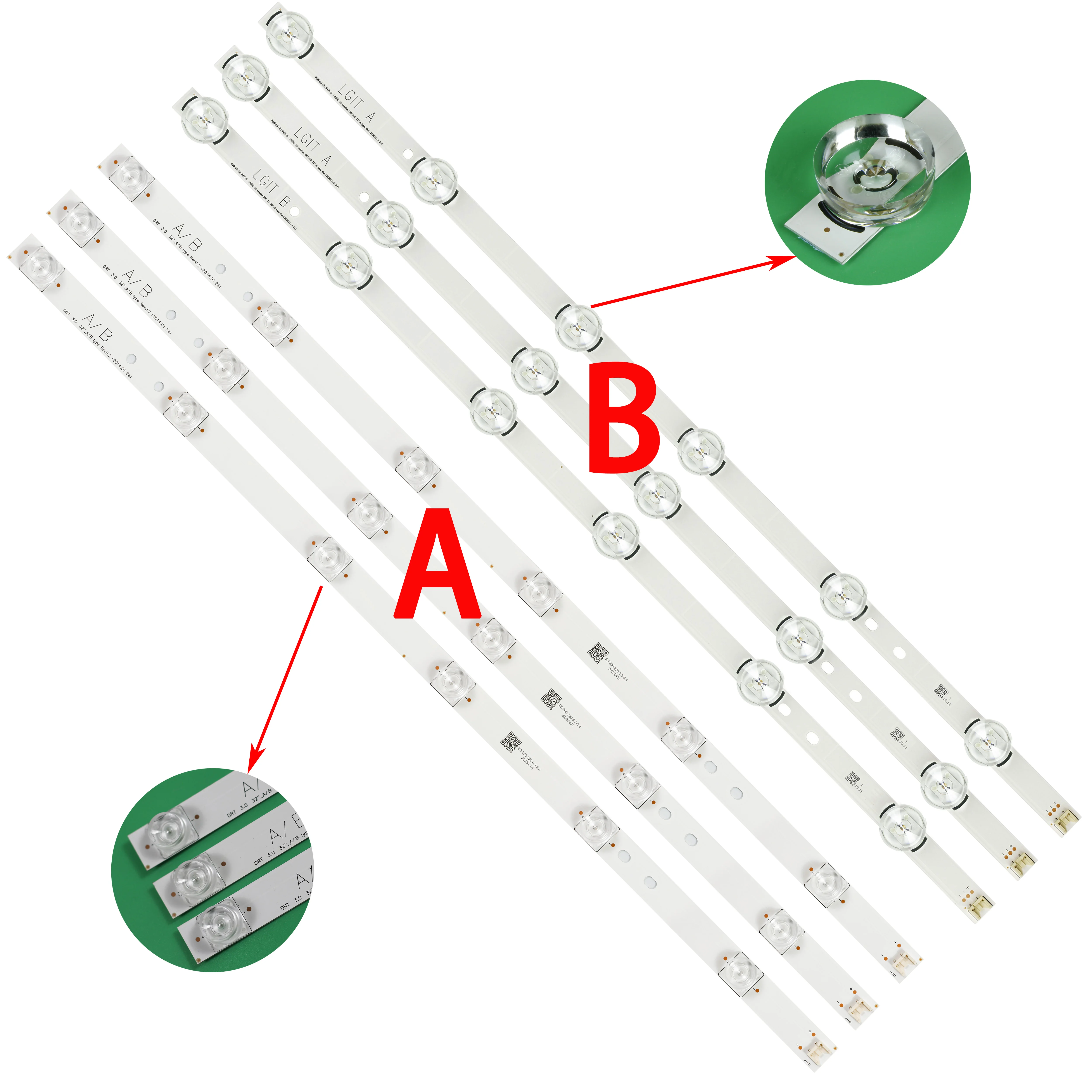 

3pcs LED strip for LG 32'' LC320DUE 32LF5800 32LB5610 32LB550B 32LB561 32LB572 32LB570 32LB550 32LB580 32LB582 32LB5700 1974A