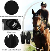 Horse Riding Gloves Equestrian Women Mesh Breathable Lightweight Color Pack, Comfortable Grip All Weather 2