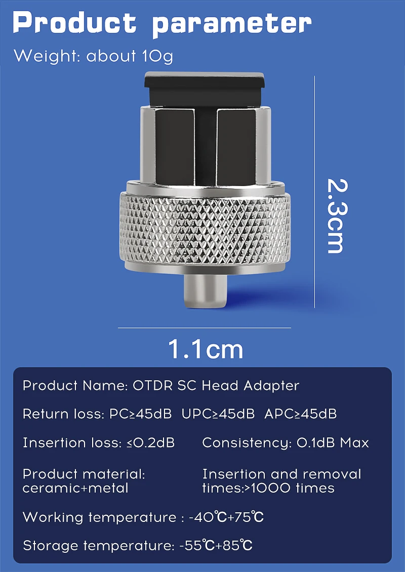 Generic FC ST SC LC adaptor OTDR transfer connector OTDR Fiber Optic