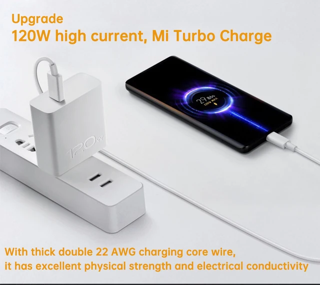 Câble de charge rapide USB C coudé 90 pour Xiaomi, chargeur turbo