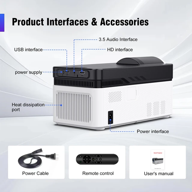 Magcubic 超短焦点 HY450 プロジェクター Magcubic HY450 8K Projector – 700 ANSI, Ultra Short Throw