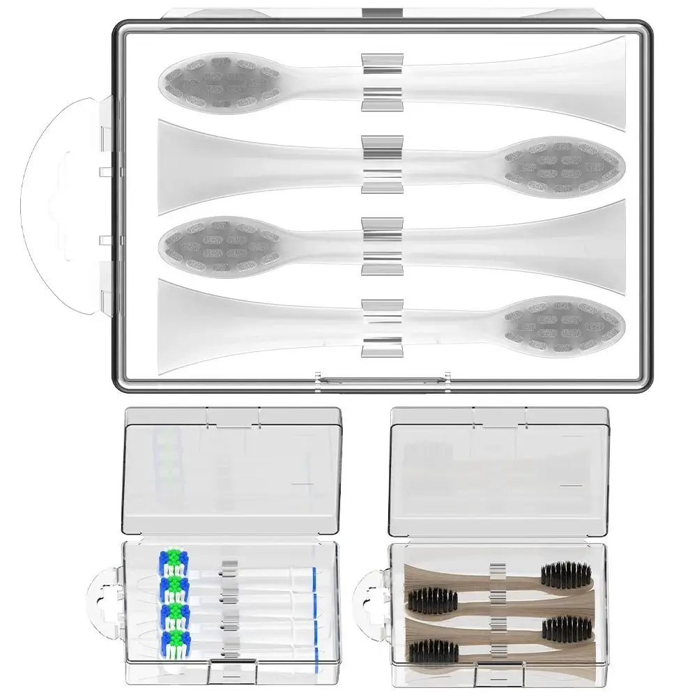 Waterproof Toothbrush Head Case Dustproof Transparent Electric Toothbrush Head Holder for Philip HX6014/HX6064/SB17/SB20
