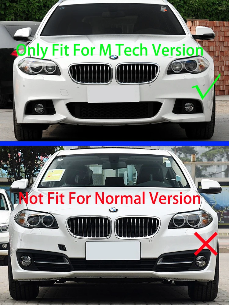 Rear Bumper Diffuser For BMW 5 Series F10 2010- Black M5 Performance Rear Bumper Diffusor Spoiler V Type Competition Diffuser M Sport M Tech