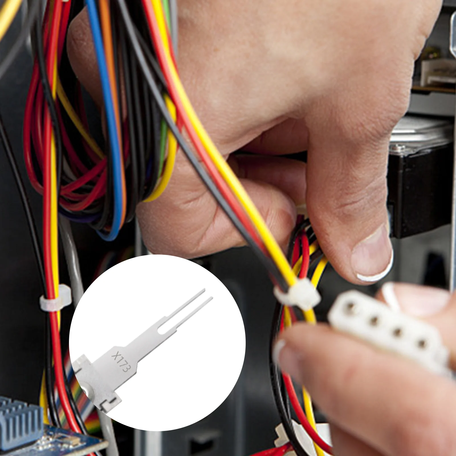 8-teiliges Universal-Terminal-Entriegelungswerkzeug für elektrische Leitungen, Pin-Entfernungswerkzeug-Set für die Reparatur von Klemmen für die Kfz-Computer-Terminals – Detail 6