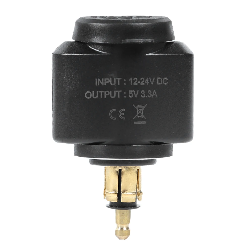 

Motorcycle 3.1A Dual USB Charger for BMW Hella/DIN Powerlet Plug Power Outlet Adapter Fast Charging for Mobile Phones GPS Tablet
