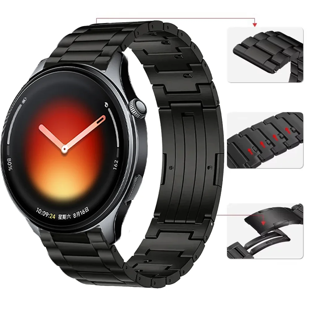 Premium Titanium Strap with Quick Release (20mm/22mm) - Sleek and Durable Bracelet Design