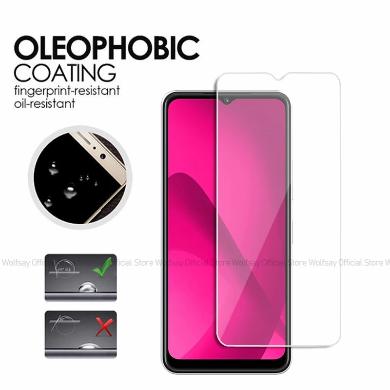 2/4PCS Screen Protector For T-Mobile T Phone 2 5G Tempered Glass For T-Mobile T Phone 2 5G Full Glue Cover Screen Phone Glass 3