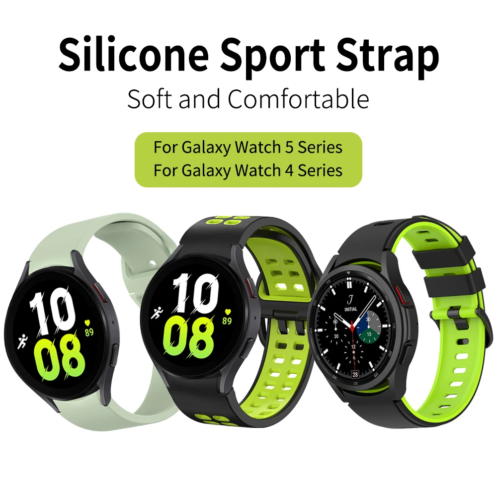 Cinturino Sportivo In Silicone Senza Spazi Vuoti Per Samsung Galaxy Watch5 Pro/Watch5 Watch4 44Mm 40Mm/Classic 46Mm 42Mm Cinturino Per Cinturino
