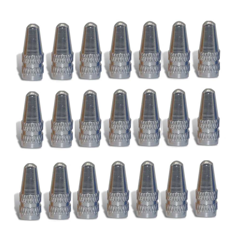 Aluminum Alloy Bicycle Tire Valve Caps - Set of 10