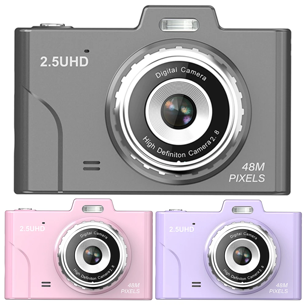 디지털 줌 사진 카메라, CCD 카메라, 2.8 인치 화면 디스플레이 카메라, 8X 비디오 카메라, HD1080P 48MP