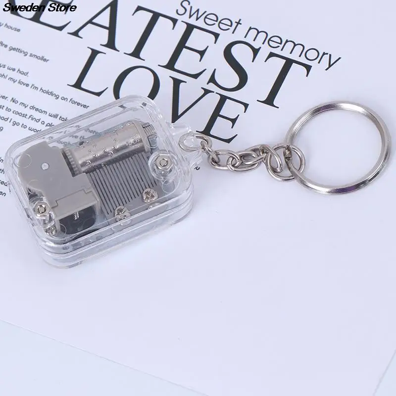 1PC Music Box Movement DIY Play Set Mechanical Metal Music Boxes Clockwork Keychain Gift Home Decor Random