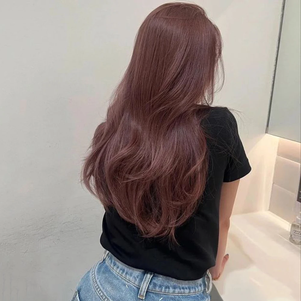 Hottest Hair Color Of Summer Caramel Pink Brown Human Hair Wigs Salon Fashional Cool Ash Brown Lace Front Wig HD 13X6