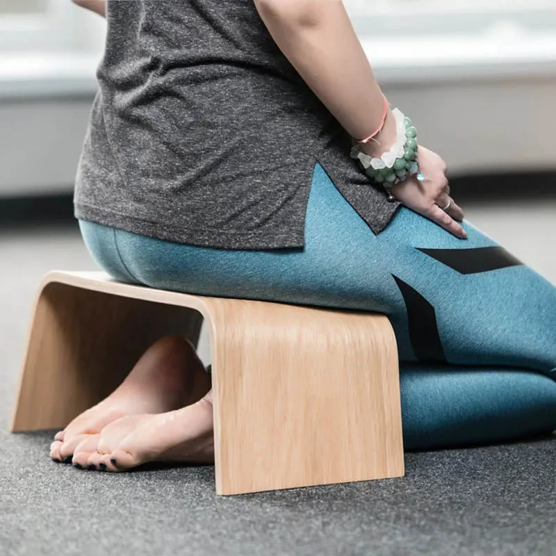 

Portable Wood Meditation Bench Kneeling Relaxation Ergonomic Yoga Seiza Seat Prayer Stool