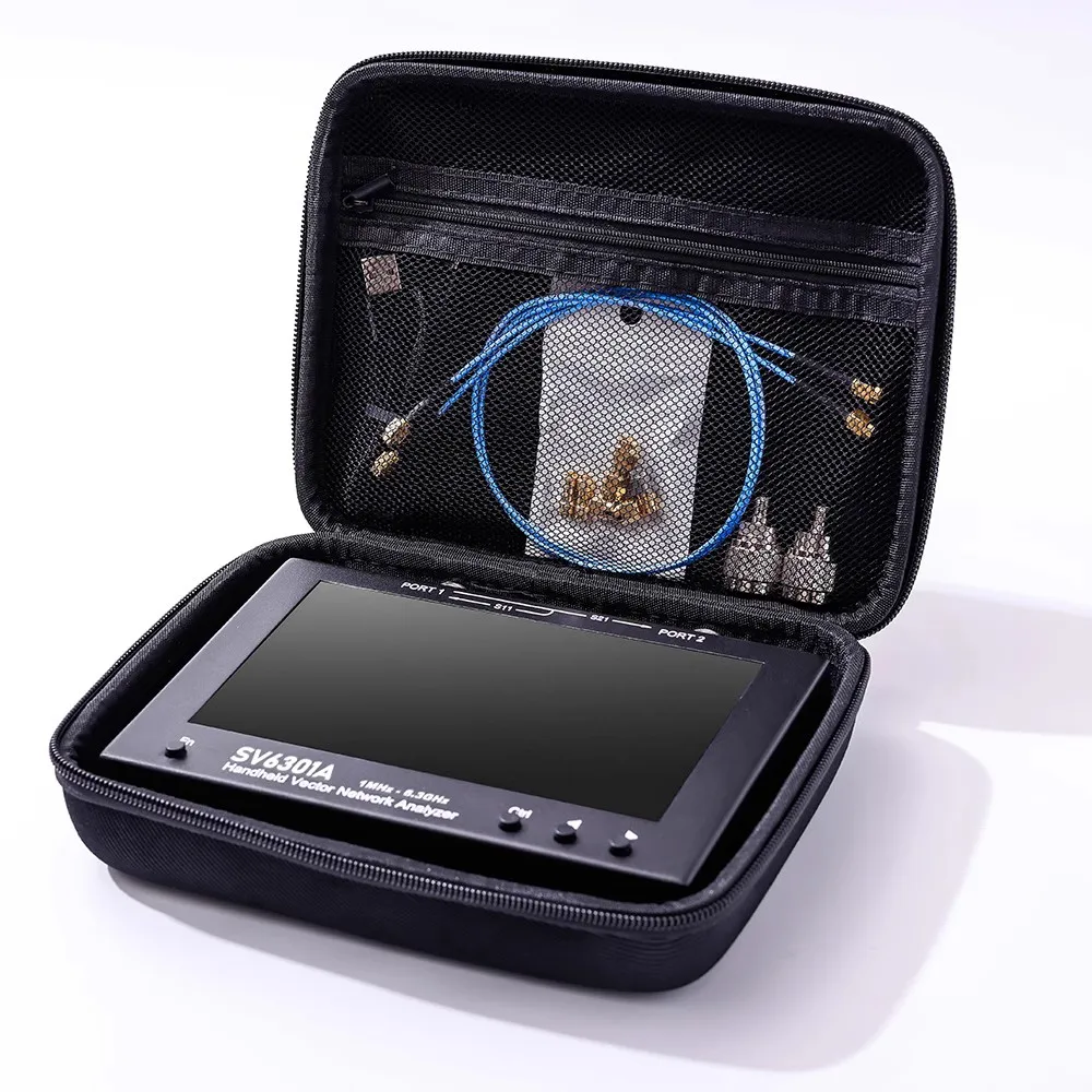 HTOOL SV6301A 6.3GHz Handheld Vector Network Analyzer VNA,S11 50dB,S21 75dB,8GB Storage English Russian Menu Software Provided