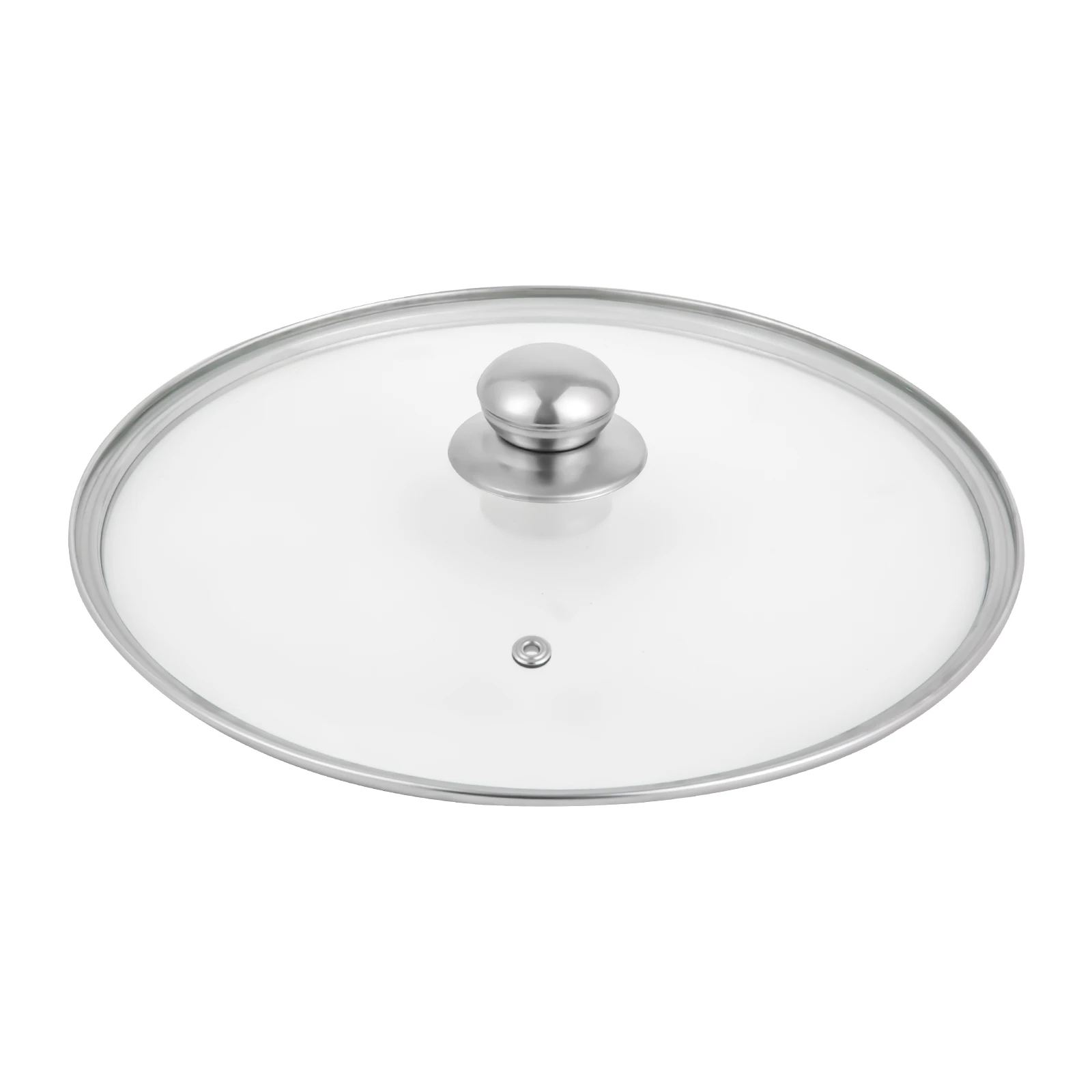 Silberner 28 cm großer Edelstahl-Hot Pot mit doppeltem Geschmack und Deckel, Shabu-Shabu-Topf mit Glasdeckel für Küchen, Restaurants, Häuser – Detail 20