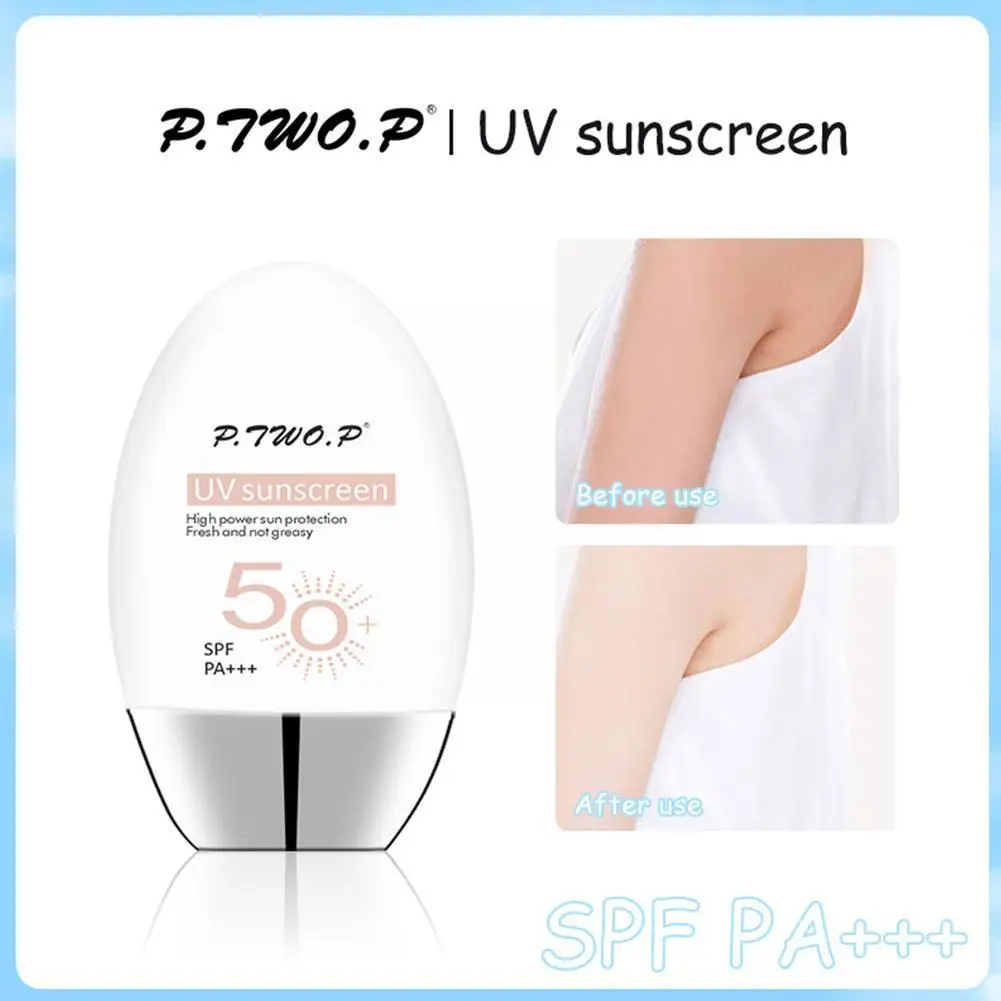 

SPF50 PA +++ отбеливающий солнцезащитный крем для лица и тела, эссенция, корейский уход, Освежающая текстура, блестящая невидимая Косметика M2W7