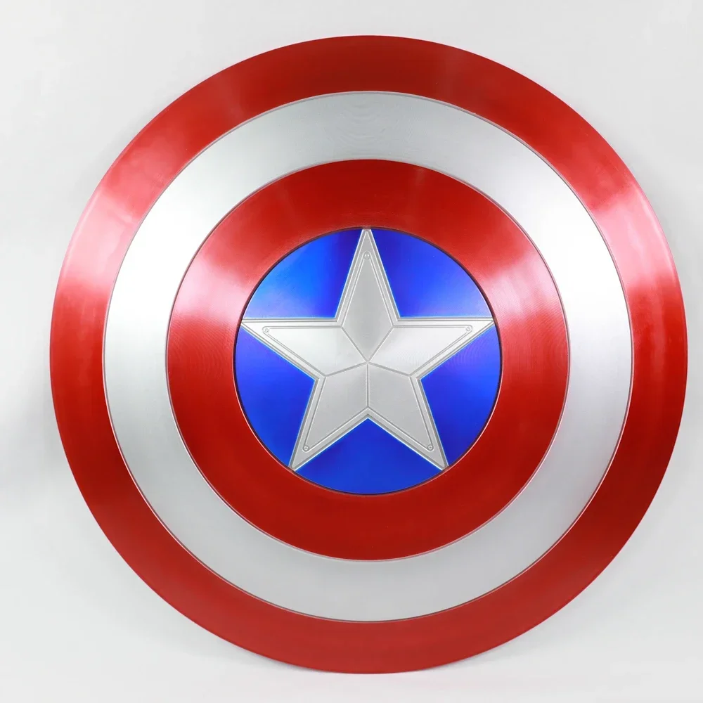 Superhero Cosplay Shield Superhero Cosplay Props 60cm 1/1 scale Superhero Captain America Shield model ABS For Movie Cosplay Costume party Anime stage show Halloween Gift