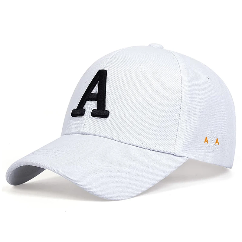 2025, personalisierte Mode, neuer Sonnenschutzhut, A-Buchstabe, seitlich AR, bestickte Baseballmütze, tägliche lässige Dekoration, Hip-Hop-Hut, Unisex – Detail 7
