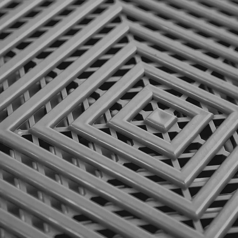 Garage Floor Tile 52 Tiles 12"x 12" Snap-Together Garage Flooring Tiles Exterior Terrace Floor Deck for Outdoor Vented Garden