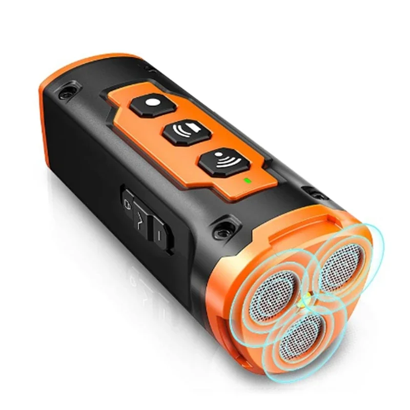 

Pet Dog Repeller Ultrasonic Dog Training Device Rechargeable Anti Dog Bark Deterrent Device With LED Flashlight(Orange) Durable